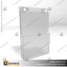 PORTA GRAFICA ACRILICO CON PORTA FOLLETO A6 (10.5*14.8 CMS) MURO VERTICAL 2 MM + SET EMBELLECEDOR, foto 5