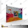PORTA GRAFICA ACRILICO A3 (29.7*42 CMS) FORMATO MURO HORIZONTAL 2.5 MM + SET EMBELLECEDORES, foto 2