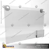 PORTA GRAFICA ACRILICO CON PORTA FOLLETO A3 (29.7*42 CMS) MURO HORIZONTAL 2 MM + VENTOSAS, foto 1