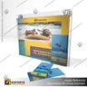 PORTA GRAFICA ACRILICO CON PORTA FOLLETO A3 (29.7*42 CMS) MURO HORIZONTAL 2 MM + VENTOSAS, foto 6