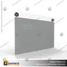 PORTA GRAFICA ACRILICO A6 (10.5*14.8 CMS) FORMATO MURO HORIZONTAL 1.5 MM + SET EMBELLECEDORES, foto 4