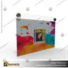 PORTA GRAFICA ACRILICO A6 (10.5*14.8 CMS) FORMATO MURO HORIZONTAL 1.5 MM + SET EMBELLECEDORES, foto 10