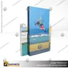 PORTA GRAFICA ACRILICO CON PORTA FOLLETO A6 (10.5*14.8 CMS) MURO HORIZONTAL 2 MM + VENTOSAS, foto 6