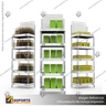 EXHIBIDOR MODULAR PARA PRODUCTOS 40*60 CMS PAYLOADER SISTEMA ENSAMBLE BANDEJA BLANCA (SEMI TRANSPARE, foto 4