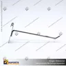 GANCHERA METALICA SIMPLE SISTEMA MALLA, foto 2