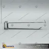 GANCHERA METALICA CROMADA DOBLE PARA BARRA, foto 2