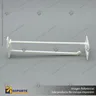 GANCHERA ABS BLANCA DOBLE CON PORTAPRECIO 8 TW8, foto 2