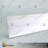 FLEJERA PLANA CON ADHESIVO FONDO BLANCO 40X1300MM, foto 1