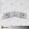 CONECTOR RIEL ENERGIZADO TRIFASICO TIPO L BLANCO, foto 1