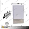 PORTA PRECIO INOXIDABLE A BARRA UNIVERSAL, foto 1