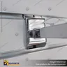 SOPORTE DE REPISA RECTANGULAR A PANEL RANURADO CON VENTOSAS 25 CM, foto 3