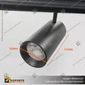 MONACO-FOCO TRACK LIGHT MAGNETICO CUERPO NEGRO 15W 48V 3000K, foto 2