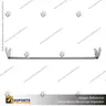 MAGNA BARRA DE CARGA OVAL EJE 640 MM RETORNO 7 CM CROMADO, foto 1