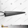 MG20 RIEL MAGNETICO NEGRO TIPO H 72.3X46.9X3000MM, foto 3