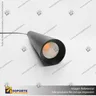 GALES - FOCO COLGANTE MAGNETICO CUERPO NEGRO 10W 48V 3000K, foto 1