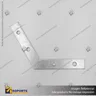 CONECTOR DE ALUMINIO PARA PERFILES ALP 120 CON TORNILLOS, foto 1