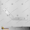 CONECTOR DE ALUMINIO PARA PERFILES ALP 130 CON TORNILLOS, foto 1