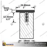 MCLN-WF-CAP - LINEAR PANEL CAPPING PROFILE WALL OFFSET, foto 2