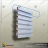 ALUMINIUM SLATWALL- 25MM TOP PLANK, foto 1