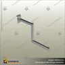 CRANKED ARM DISPLAY BRACKET