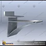 ALUMINIUM SHELF BRACKETS (FOR 6MM-18MM SHELVES), foto 4