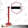 PACK 10 SEPARADORES DE FILA CORPORATIVOS ROJOS CINTA NEGRA LOGO EN BLANCO