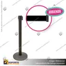 ARRIENDO DIARIO POSTE NEGRO CON CINTA RETRACTIL NEGRA