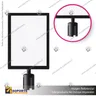 PORTA GRAFICA VERTICAL NEGRA PARA SEPARADOR CON CINTA RETRACTIL