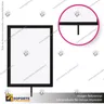 PORTA GRAFICA PARA SEPARADOR EMPERADOR Y/O CORONA VERTICAL NEGRA