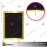 PORTA GRAFICA PARA SEPARADOR EMPERADOR Y/O CORONA VERTICAL DORADA