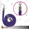 CORDON TRENZADO MORADO CON ENGANCHES CROMADOS