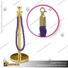SEPARADOR DE FILAS EMPERADOR DORADO CON CORDON MORADO