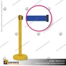 PACK 10 SEPARADORES DE FILA CORPORATIVOS AMARILLOS CINTA AZUL LOGO EN BLANCO
