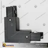 CONECTOR RIEL ENERGIZADO TRIFASICO TIPO L NEGRO, foto 8