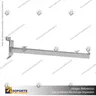 SOPORTE DE REPISA A PANEL RANURADO CON VENTOSAS 30 CM, foto 6