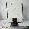 PANEL MENU SLIM BOX 1 CARA A3 CON PEDESTAL (312X427) COLOR NEGRO, foto 9