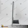 PANEL MENU SLIM BOX 1 CARA A3 CON PEDESTAL (312X427) COLOR NEGRO, foto 10