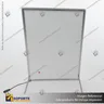 PANEL MENU SLIM BOX 1 CARA A2 CON PINES (435X600) COLOR PLATEADO, foto 9