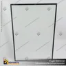 PANEL MENU SLIM BOX 1 CARA A2 CON PEDESTAL (435X600) COLOR NEGRO, foto 8