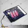 PANEL MENU SLIM BOX 1 CARA A4 CON PINES (225X304) COLOR NEGRO, foto 7