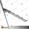 BRAZO A RIEL NOVA 35 CM CASCADA 5 BOLAS CROMADO, foto 5