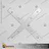 CONECTOR DE ALUMINIO PARA PERFILES ALP X CON TORNILLOS, foto 2
