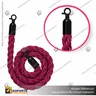 CORDON TRENZADO FUCSIA CON ENGANCHES NEGROS
