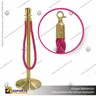 SEPARADOR DE FILAS CORONA DORADA CON CORDON FUCSIA