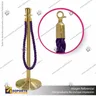 SEPARADOR DE FILAS CORONA DORADA CON CORDON MORADO