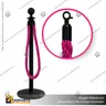 SEPARADOR DE FILAS EMPERADOR NEGRO CON CORDON FUCSIA