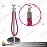 SEPARADOR DE FILAS EMPERADOR CROMADO CON CORDON FUCSIA